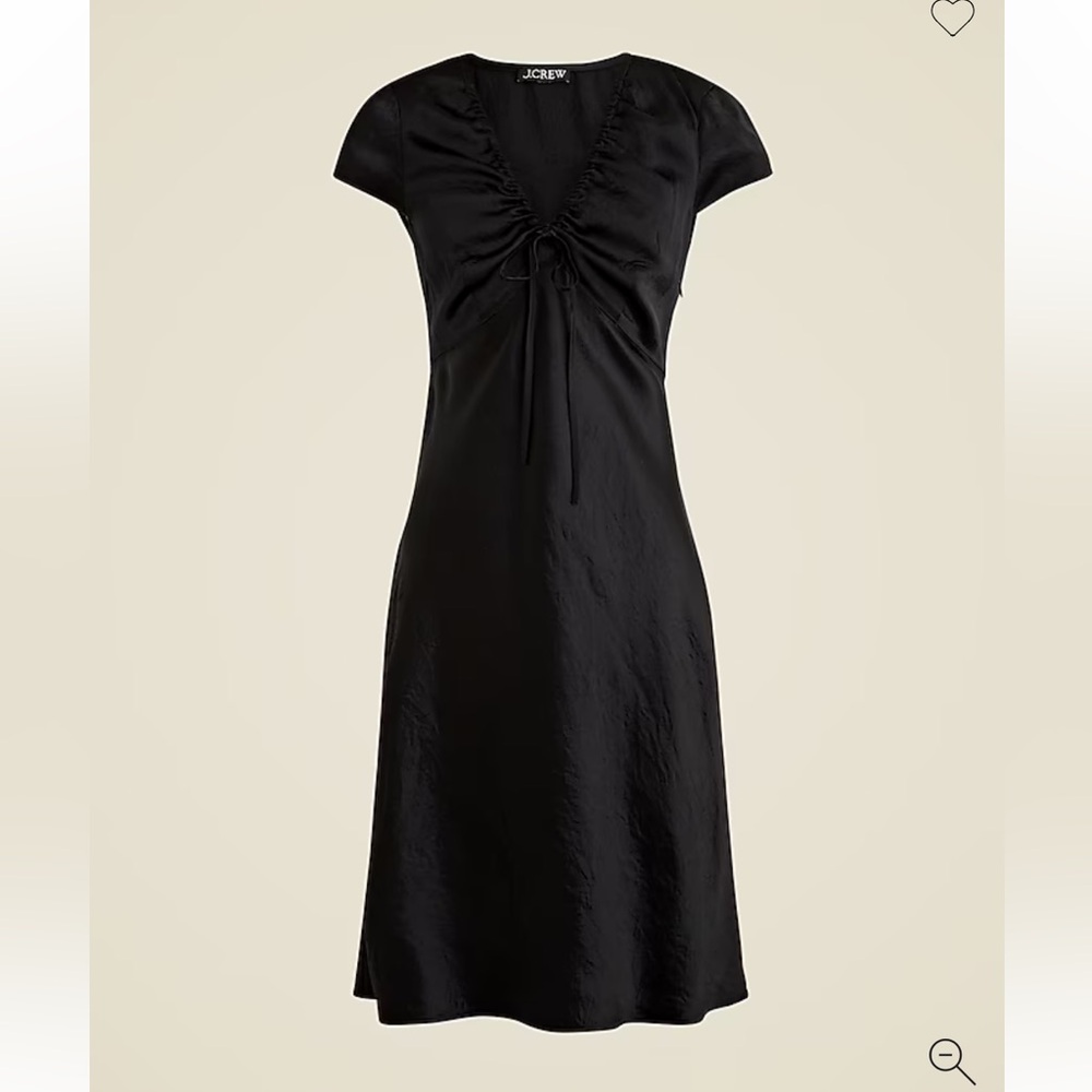J Crew Short Sleeve Slip Dress in Textured Satin NWT